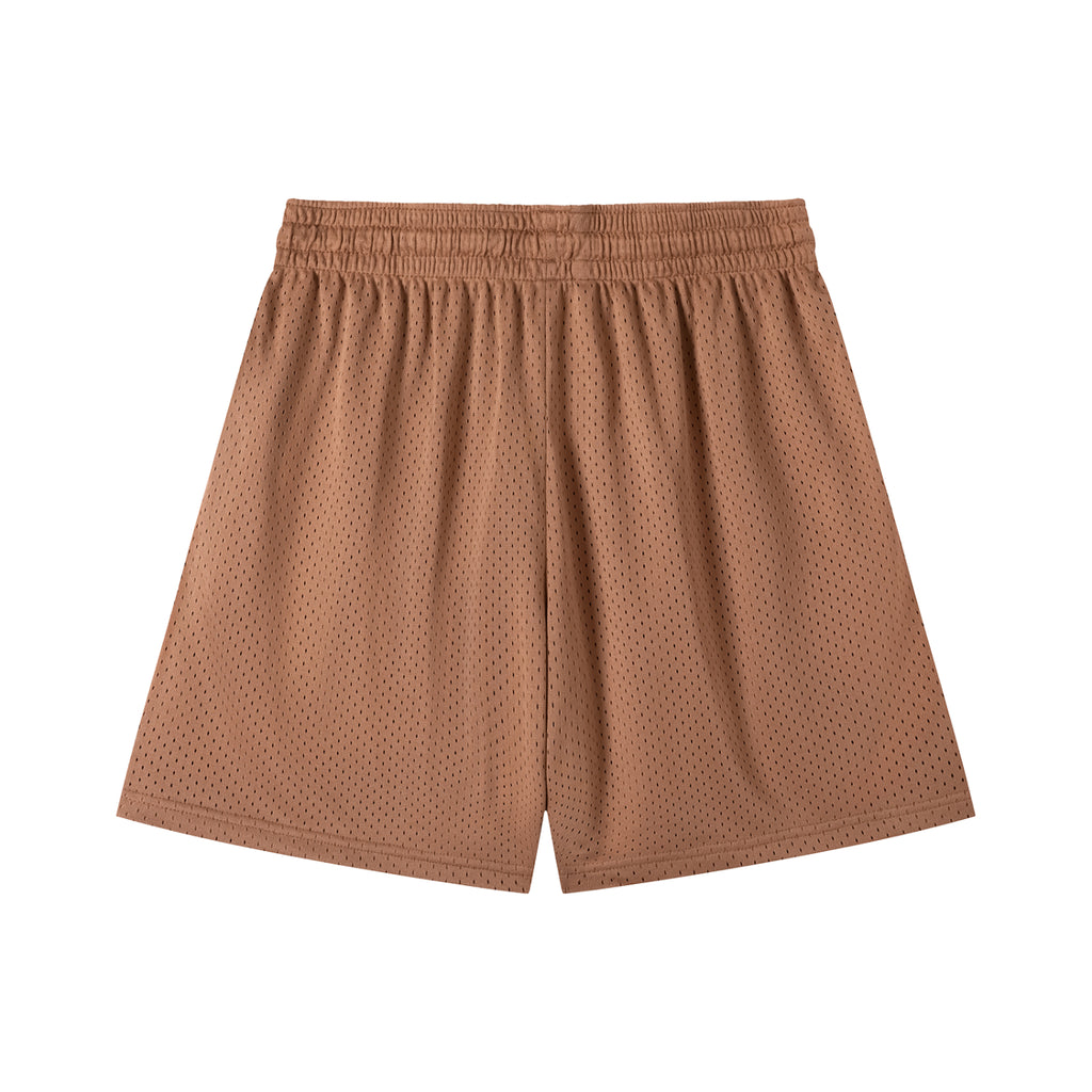 A.J Collective Mesh Drawstring Shorts (White Font)