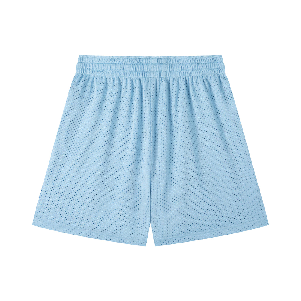 A.J Collective Mesh Drawstring Shorts (White Font)