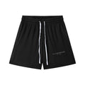 A.J Collective Mesh Drawstring Shorts (White Font)