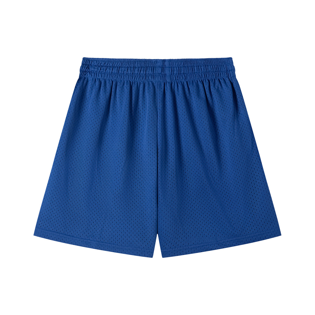 A.J Collective Mesh Drawstring Shorts (White Font)