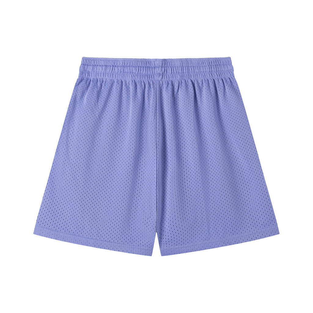 A.J Collective Mesh Drawstring Shorts (White Font)