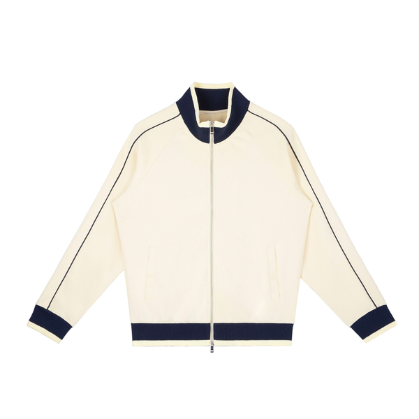 A.J Collective Colour Block Raglan Sleeve Zip Track Jacket (Double Zip)